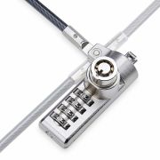 Image de StarTech.com Lot de 10 Antivols à Double Accès pour Ordinateur Portable, Câble de Sécurité de 2m à Clé et à Combinaison pour les Appareils K-Slot, Câble Antivol en A ... (DUALKA10-LAPTOP-LOCK)