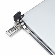 Image de StarTech.com Lot de 10 Antivols à Double Accès pour Ordinateur Portable, Câble de Sécurité de 2m à Clé et à Combinaison pour les Appareils K-Slot, Câble Antivol en A ... (DUALKA10-LAPTOP-LOCK)