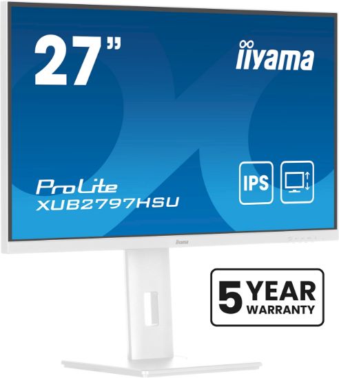 Image de iiyama ProLite écran plat de PC 68,6 cm (27") 1920 x 1080 pixels Full HD LED Blanc (XUB2797HSU-W2)
