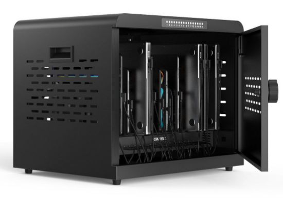 Image de Compulocks Charging Cabinet, 16 x USB-C PD 3.0 cables, up to 1000 W, Black - Noir (CC1601B-EU)