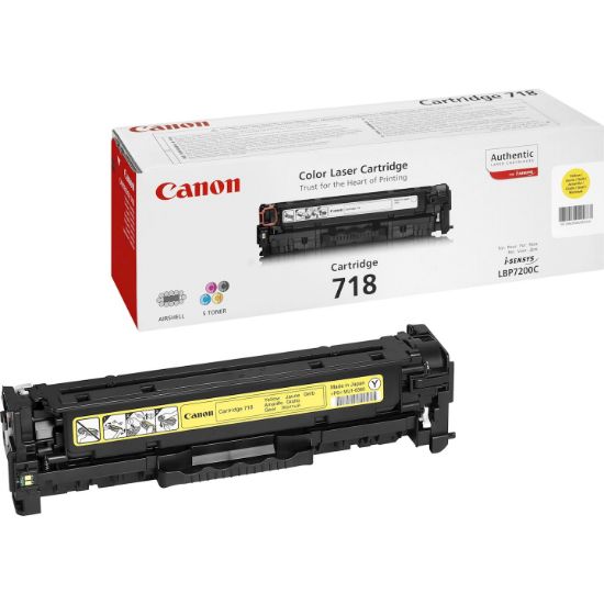 Image de Canon CRG-718 Y Cartouche de toner 1 pièce(s) Original Jaune (2659B002)