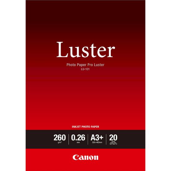Image de Canon Papier Photo Professionnel Lustré LU-101 A3 Plus 20 feuilles (6211B008)