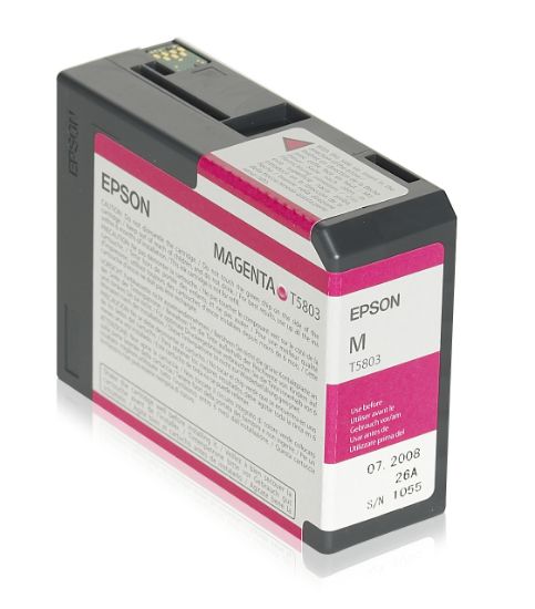 Image de Epson Encre Pigment Magenta SP 3800 (80ml) (C13T580300)