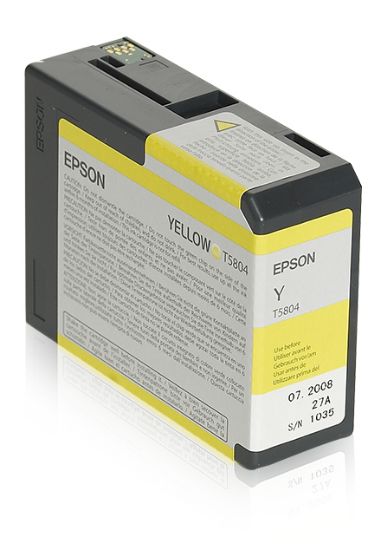 Image de Epson Encre Pigment Jaune SP 3800/3880 (80ml) (C13T580400)