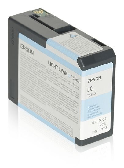 Image de Epson Encre Pigment Cyan Clair SP 3800/3880 (80ml) (C13T580500)