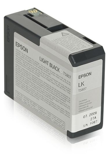 Image de Epson Encre Pigment Gris SP 3800/3880 (80ml) (C13T580700)