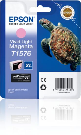 Image de Epson Turtle Cartouche "Tortue" - Encre UlC K3 VM Mc (C13T15764010)
