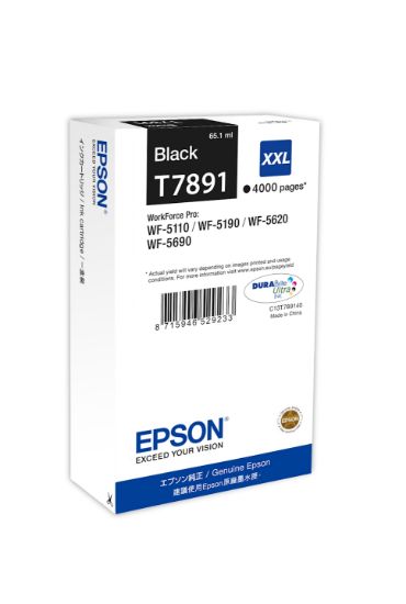 Image de Epson Encre Noire XXL (4 000 p) (C13T789140)