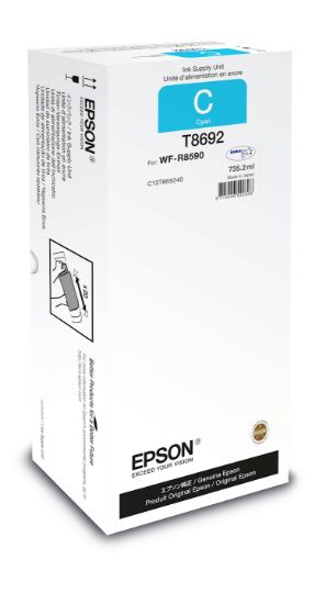 Image de Epson Unité d'alimentation en encre Cyan XXL (C13T869240)
