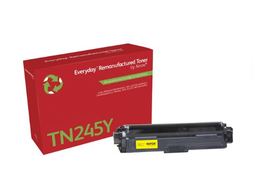 Image de Toner remanufacturé Jaune Everyday™ de Xerox compatible avec Brother TN245Y, Grande capacité (006R03264)