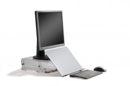 Image de BakkerElkhuizen Q-deskmanager 150 Document Holder/Monitor Stand (BNEQDOC400)
