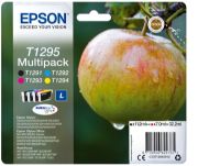 Image de Epson Apple Multipack "Pomme" (T1295) - Encre DURABrite Ultra N, C, M, J (C13T12954012)