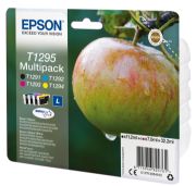 Image de Epson Apple Multipack "Pomme" (T1295) - Encre DURABrite Ultra N, C, M, J (C13T12954012)