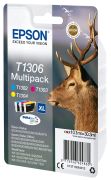 Image de Epson Stag Multipack "Cerf" (T1306) - Encre DURABrite Ultra C, M, J (XL) (C13T13064012)