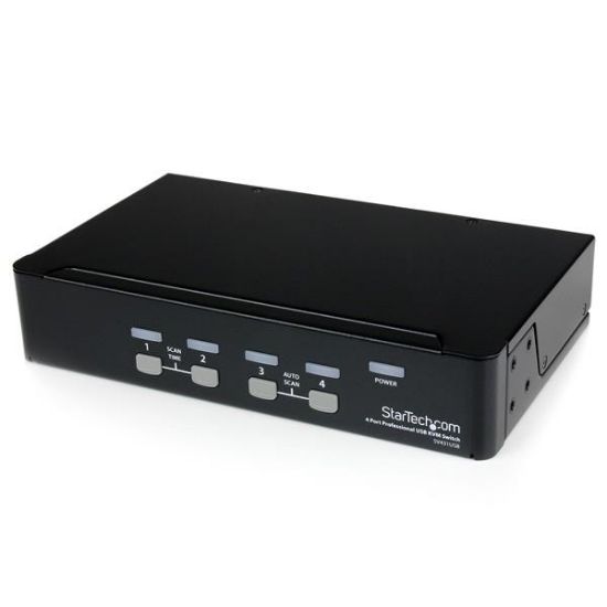 Image de StarTech.com Commutateur KVM 4 Ports VGA USB, Montage en Rack - Switch KVM - 1920x1440 (SV431USB)