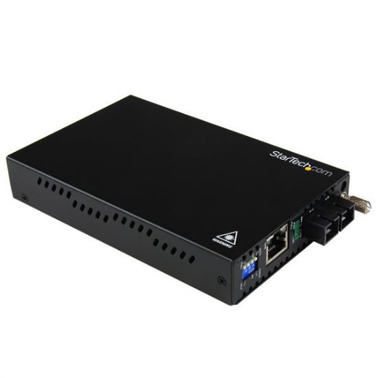 Image de StarTech.com Convertisseur Ethernet Gigabit sur Fibre Optique MultiMode SC - 1000 Mb/s - 550m (ET91000SC2)