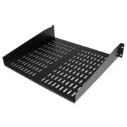 Image de StarTech.com Etagère cantilever ventilée pour rack de serveur universel 2U 16 pouces - Etagère d'armoire serveur fixe - 22 kg (CABSHELFV)