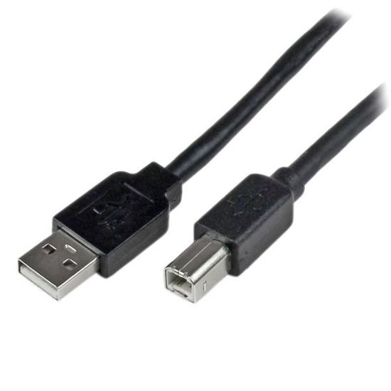 Image de StarTech.com Câble USB Actif A vers B 20 m - M/M - Noir (USB2HAB65AC)