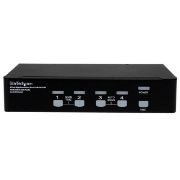 Image de StarTech.com Commutateur KVM 4 Ports DVI USB, Montage en Rack et Audio - Switch KVM - 2560x1600 (SV431DVIUAHR)