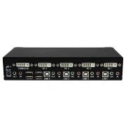 Image de StarTech.com Commutateur KVM 4 Ports DVI USB, Montage en Rack et Audio - Switch KVM - 2560x1600 (SV431DVIUAHR)