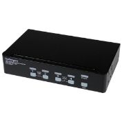 Image de StarTech.com Commutateur KVM 4 Ports DVI USB, Montage en Rack et Audio - Switch KVM - 2560x1600 (SV431DVIUAHR)