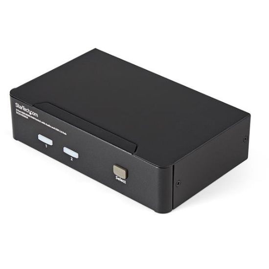 Image de StarTech.com Commutateur KVM HDMI USB 2 ports avec audio et concentrateur USB 2.0 (SV231HDMIUA)