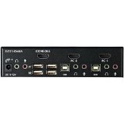Image de StarTech.com Commutateur KVM HDMI USB 2 ports avec audio et concentrateur USB 2.0 (SV231HDMIUA)