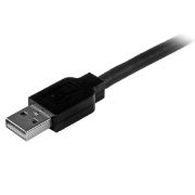 Image de StarTech.com Câble USB Actif A vers B 15 m - M/M - Noir (USB2HAB50AC)