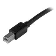 Image de StarTech.com Câble USB Actif A vers B 15 m - M/M - Noir (USB2HAB50AC)