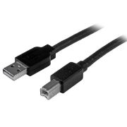 Image de StarTech.com Câble USB Actif A vers B 15 m - M/M - Noir (USB2HAB50AC)
