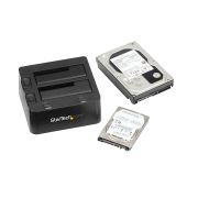 Image de StarTech.com Station d'accueil USB 3.0 pour 2 disques durs SATA III de 2,5 ou 3,5 - Dock HDD / SSD avec UASP (SDOCK2U33)