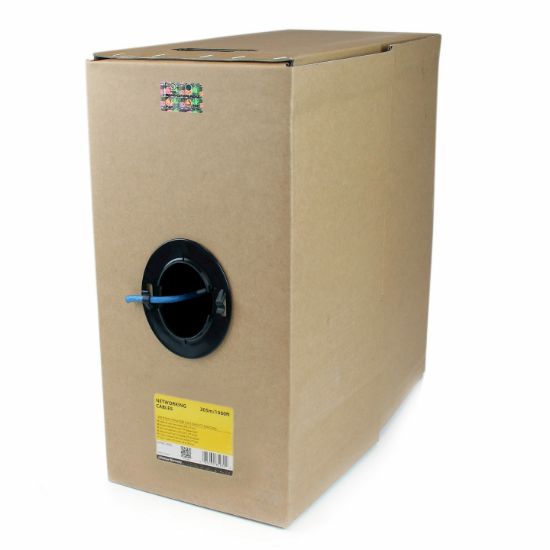 Image de StarTech.com Câble Ethernet Cat 6 en Vrac - 304,8 m - Solide - Classé CMR - Bleu - Conforme TAA (WIR6CMRBL)