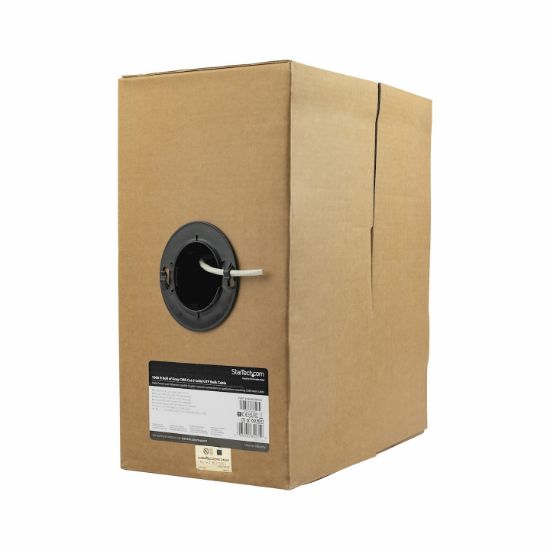 Image de StarTech.com Câble Ethernet Cat 6 en Vrac - 304,8 m - Solide - Classé CMR - Gris - Conforme TAA (WIR6CMRGR)