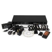 Image de StarTech.com Commutateur Matrice HDMI 4x4 / Extendeur HDMI sur Cat5 / Cat6 jusqu'à 70 m - 1080p (ST424HDBT)