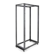 Image de StarTech.com Rack Serveur Mobile 42U à 4 Montants, Rack Réseau 19" à 4 Montants avec Roulettes, Rack Roulant avec Profondeur Ajustable pour PC/AV/Données/IT - Roulettes, Pied ... (4POSTRACK42)