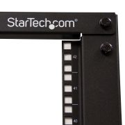 Image de StarTech.com Rack Serveur Mobile 42U à 4 Montants, Rack Réseau 19" à 4 Montants avec Roulettes, Rack Roulant avec Profondeur Ajustable pour PC/AV/Données/IT - Roulettes, Pied ... (4POSTRACK42)