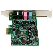 Image de StarTech.com Carte son PCI Express 7.1 canaux pour son surround - 24 bit 192 KHz (PEXSOUND7CH)