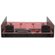 Image de StarTech.com Adaptateur de montage pour 4 SSD M.2 NGFF dans baie SATA de 3,5" (35S24M2NGFF)