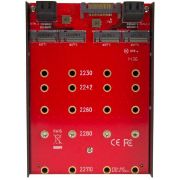 Image de StarTech.com Adaptateur de montage pour 4 SSD M.2 NGFF dans baie SATA de 3,5" (35S24M2NGFF)