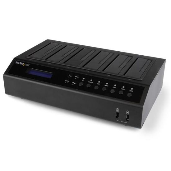 Image de StarTech.com Duplicateur autonome de disque dur 1 vers 5 - Station d'accueil USB 3.0 / eSATA 6x HDD / SSD (SATDOCK5U3ER)