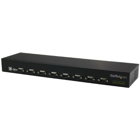 Image de StarTech.com Hub série RS232 à 8 ports - Adaptateur USB vers 8x DB9 RS232 à montage en rack (ICUSB23208FD)