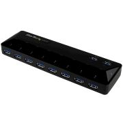 Image de StarTech.com Concentrateur USB 3.0 (5Gbps) 10 ports avec Ports de Charge et de Synchronisation - 8 x USB-A, 2 x USB-A ports de Charge Rapide - Concentrateur USB Multiport Ali ... (ST103008U2C)