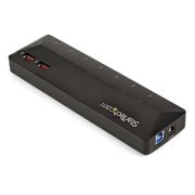 Image de StarTech.com Hub USB 3.0 à 7 ports plus ports dédiés à la charge - 5Gbps - 2x 2,4 A (ST93007U2C)