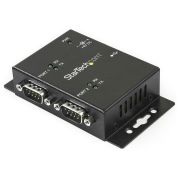 Image de StarTech.com Hub adaptateur industriel USB vers série 2 ports à fixation murale avec clips de rail DIN (ICUSB2322I)