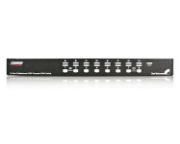 Image de StarTech.com Commutateur KVM PS/2 USB 16 ports 1U empilables sur rack avec OSD (SV1631DUSBGB)