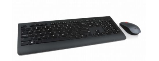 Image de Lenovo clavier Souris incluse Universel RF sans fil Suisse Noir (4X30H56825)
