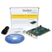 Image de StarTech.com Carte adaptateur 3 ports PCI 1394b FireWire avec kit d’édition vidéo numérique (PCI1394B_3)