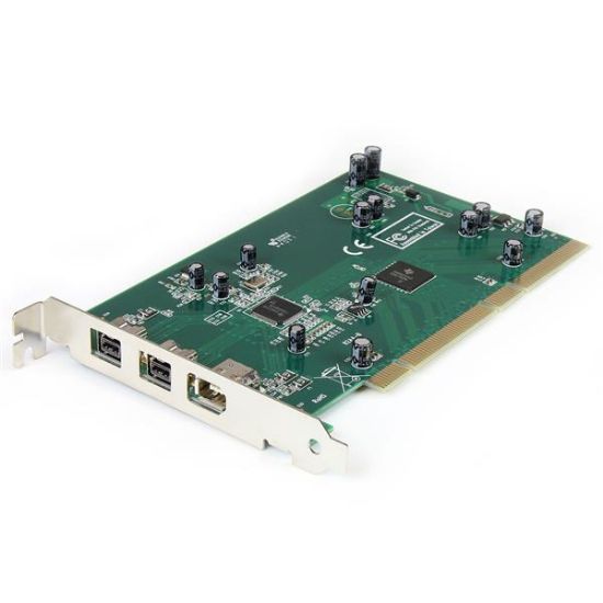 Image de StarTech.com Carte adaptateur 3 ports PCI 1394b FireWire avec kit d’édition vidéo numérique (PCI1394B_3)