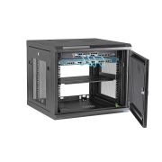 Image de StarTech.com Armoire Réseau Murale 9U à 4 Montants avec Étagère 1U, Armoire Serveur Murale 19" pour Données / AV / Électronique / Équipement IT, Petite Armoire Rack Ventilée (RK920WALM)