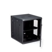 Image de StarTech.com Armoire Réseau Murale à 4 Montants 12U avec Étagère 1U, Armoire Serveur Murale 19" à Charnières pour Équipement IT/AV/Électronique/Ordinateur, Armoire Rack Venti ... (RK1224WALHM)